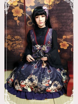 Souffle Song Japanese Style Print Wa Lolita Dress JSK